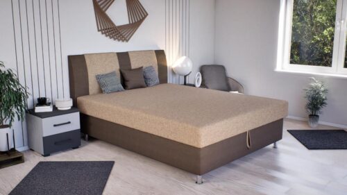 Ágyneműtartós franciaágy 140 és 160 és 180 cm széles és 58 cm magas