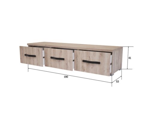 190 cm széles tv állvány méretezve