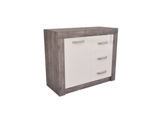 Fáraó elemes bútorcsalád 96 cm széles ajtós- 3 fiókos komódja