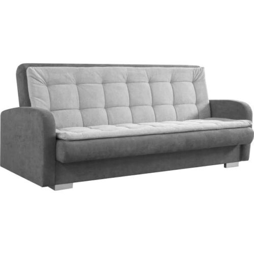 bonellrugós kanapé ami fekhellyé alakítható és ágyneműtartós, 200 cm széles