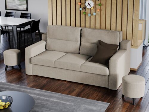 szembefekvős kanapé, nyitható, ágyneműtartós,197 cm széles és a fekvőfelülete 160x 200 cm