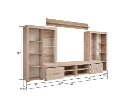 Alíz III. szekrénysor méretezve