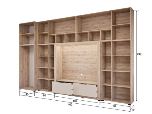 Kitti ruhás szekrénysor méretezve