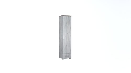 Luigi bútorcsalád egyajtós polcos szekrénye alul 1 fiókkal, 45 cm széles